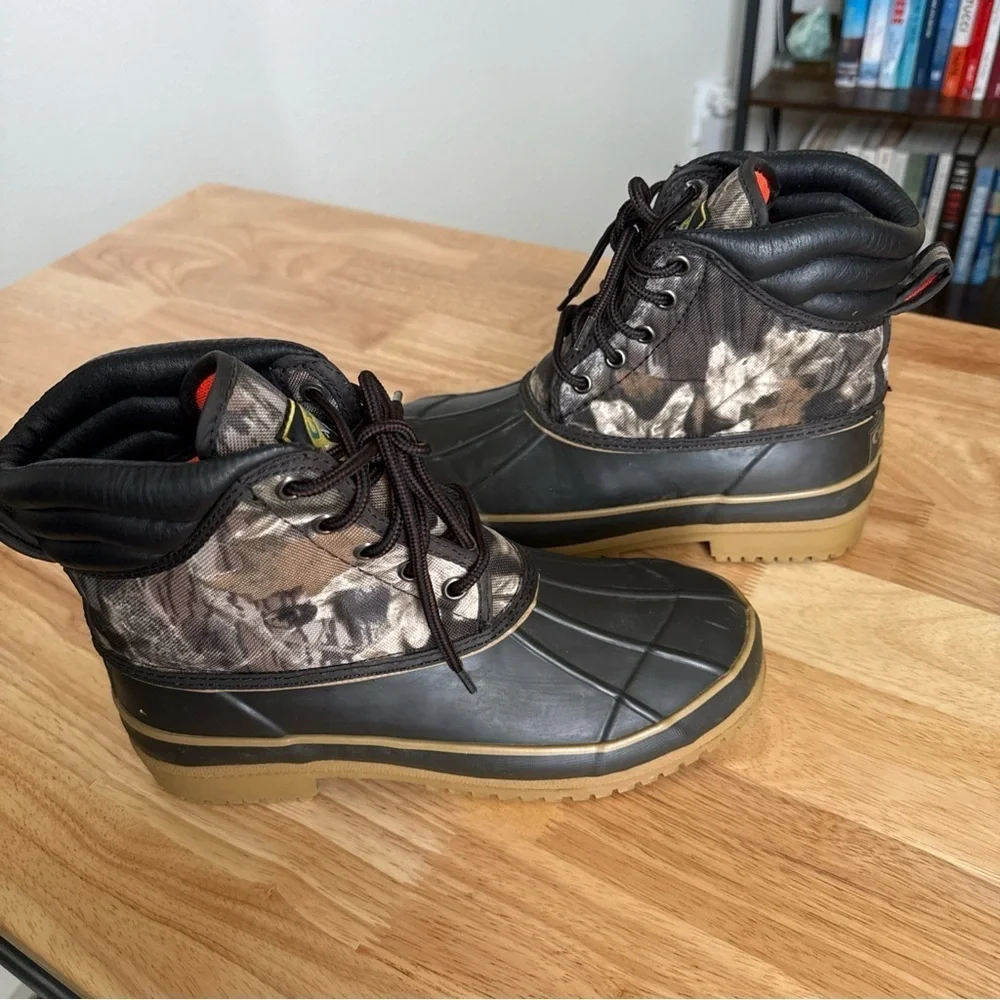 Crater Ridge Duck Boots Camo Hunting Waterproof Winter Snow Hiking Men’s Size 5